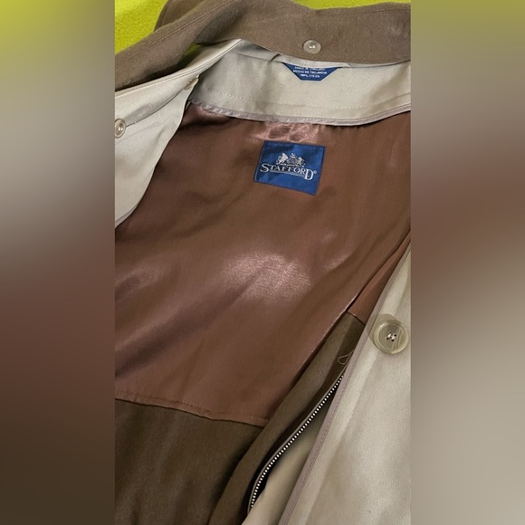 Men dressed overcoat removal lining removable felt collar with belt - Picture 3 of 6